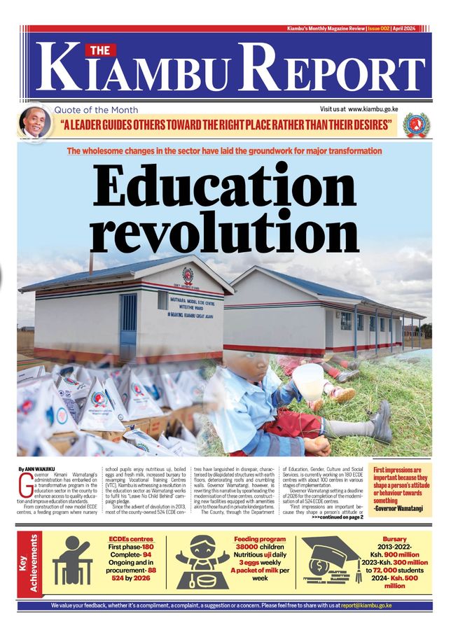 Cover of The Kiambu Report, Issue 002, April 2024