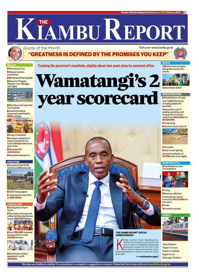 Cover of The Kiambu Report, February 2025