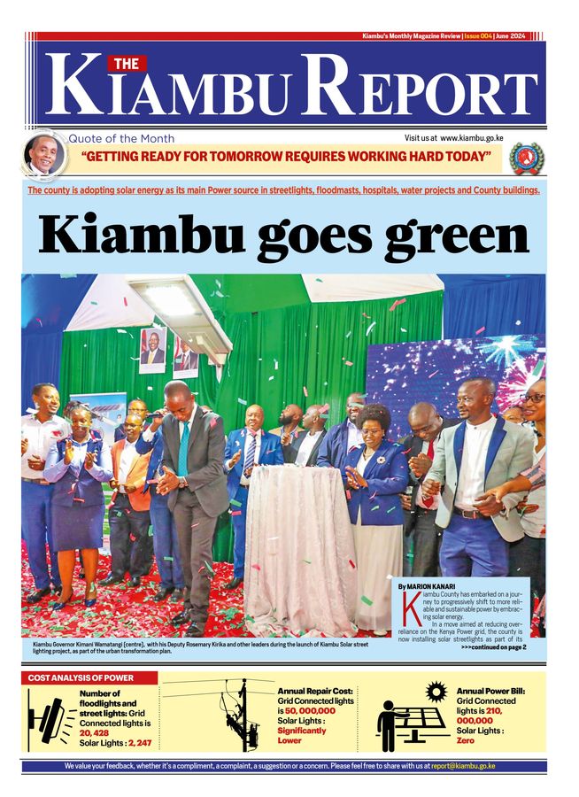 Cover of The Kiambu Report, Issue 004, June 2024