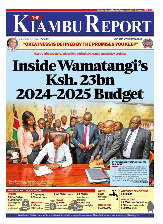 Cover of The Kiambu Report, Issue 006, September 2024